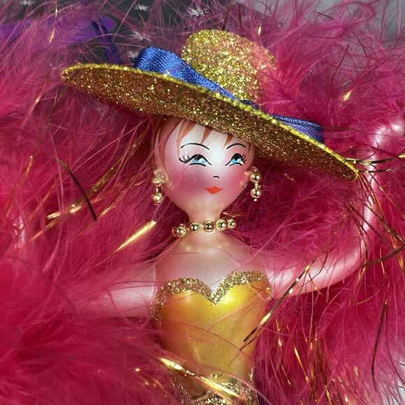 Christopher Radko Holiday Christmas 8” Ornament Showgirl Box Tags - Picture 3 of 9